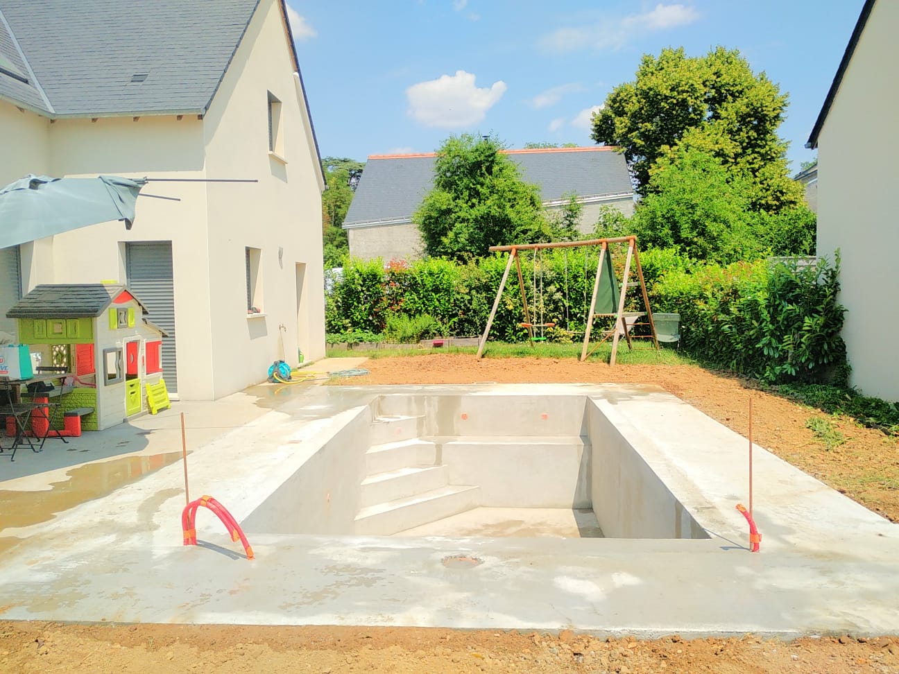 Construction d’une piscine à Mettray